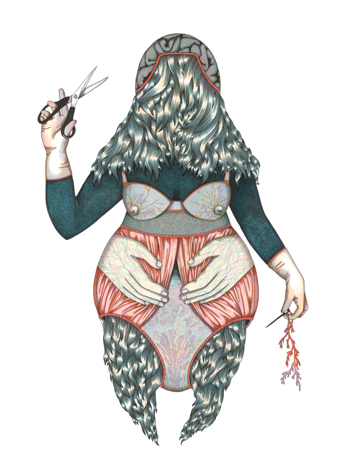 petite couture - Illustration du livre La garde-robe. Edition Thierry Magnier_2010